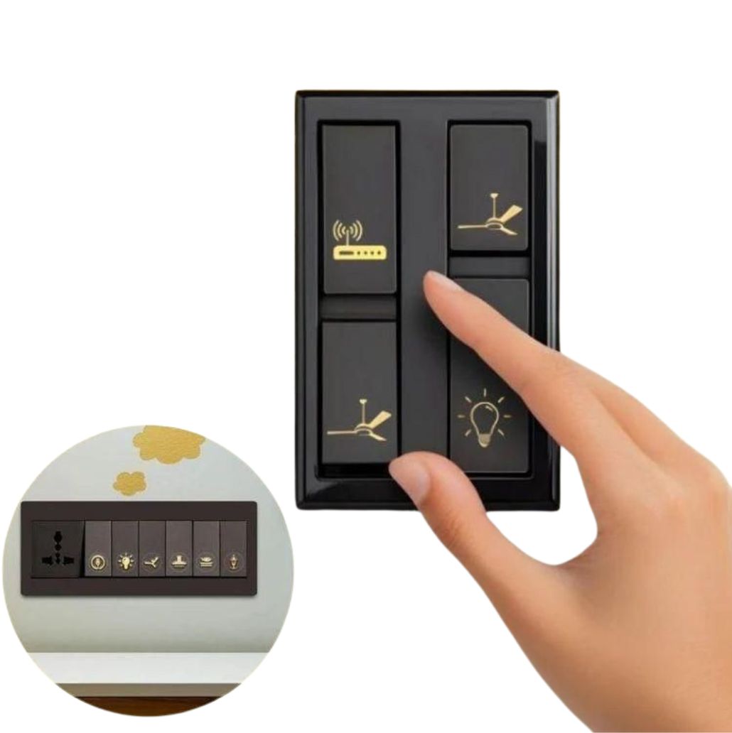 Gold Switch Stickers