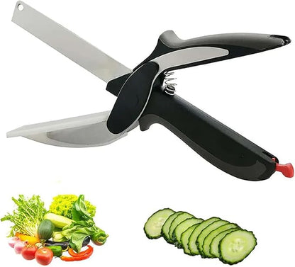 2-in-1 Clever Cutter with Detachable Knife
