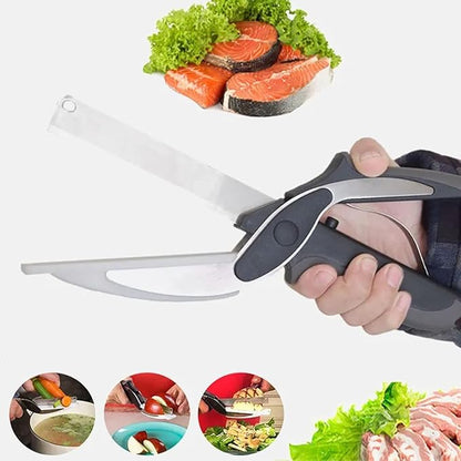 2-in-1 Clever Cutter with Detachable Knife