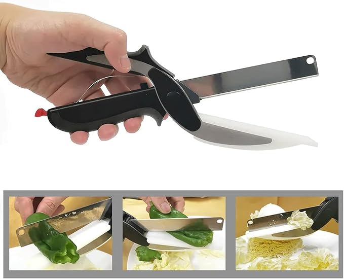 2-in-1 Clever Cutter with Detachable Knife
