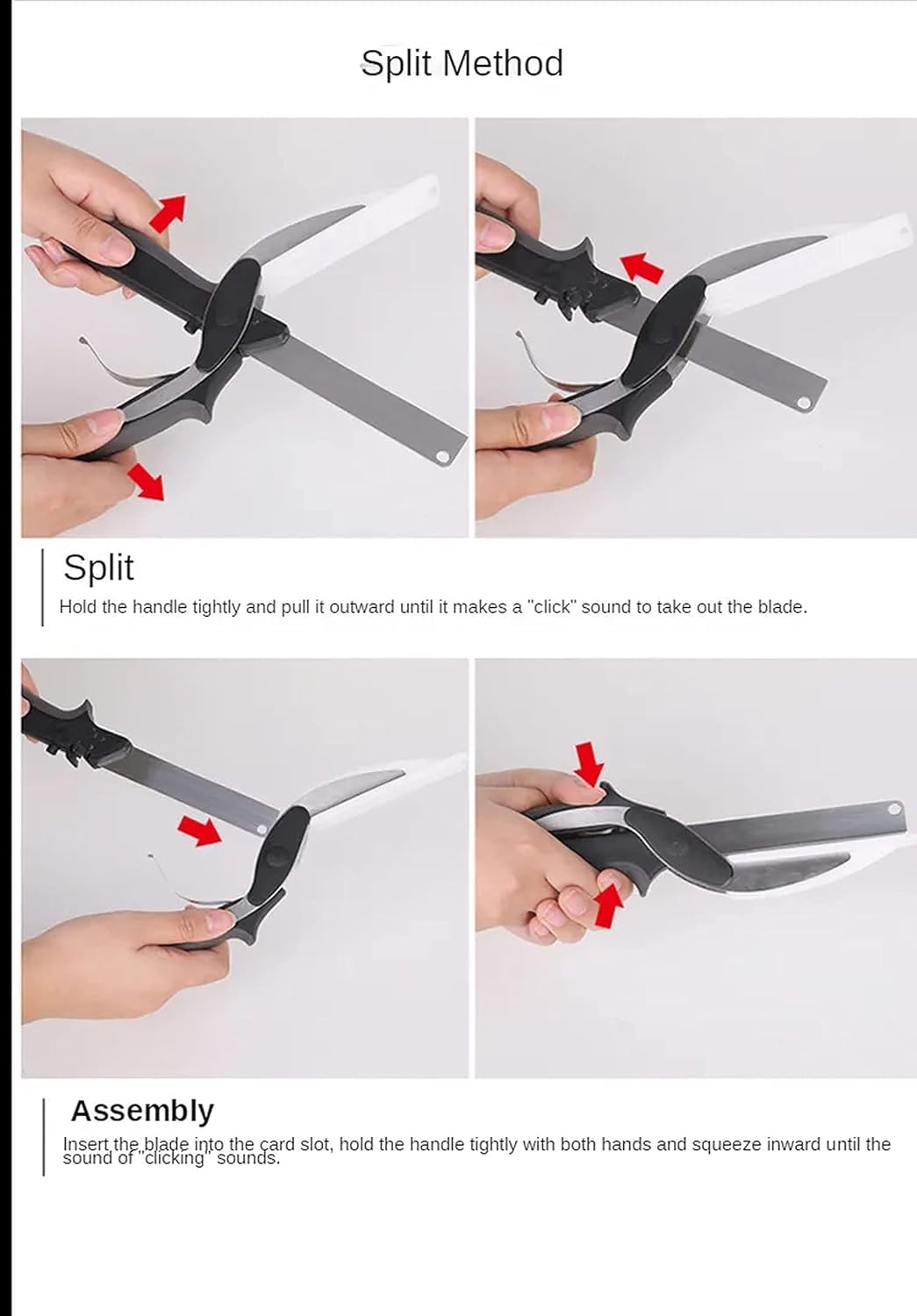 2-in-1 Clever Cutter with Detachable Knife