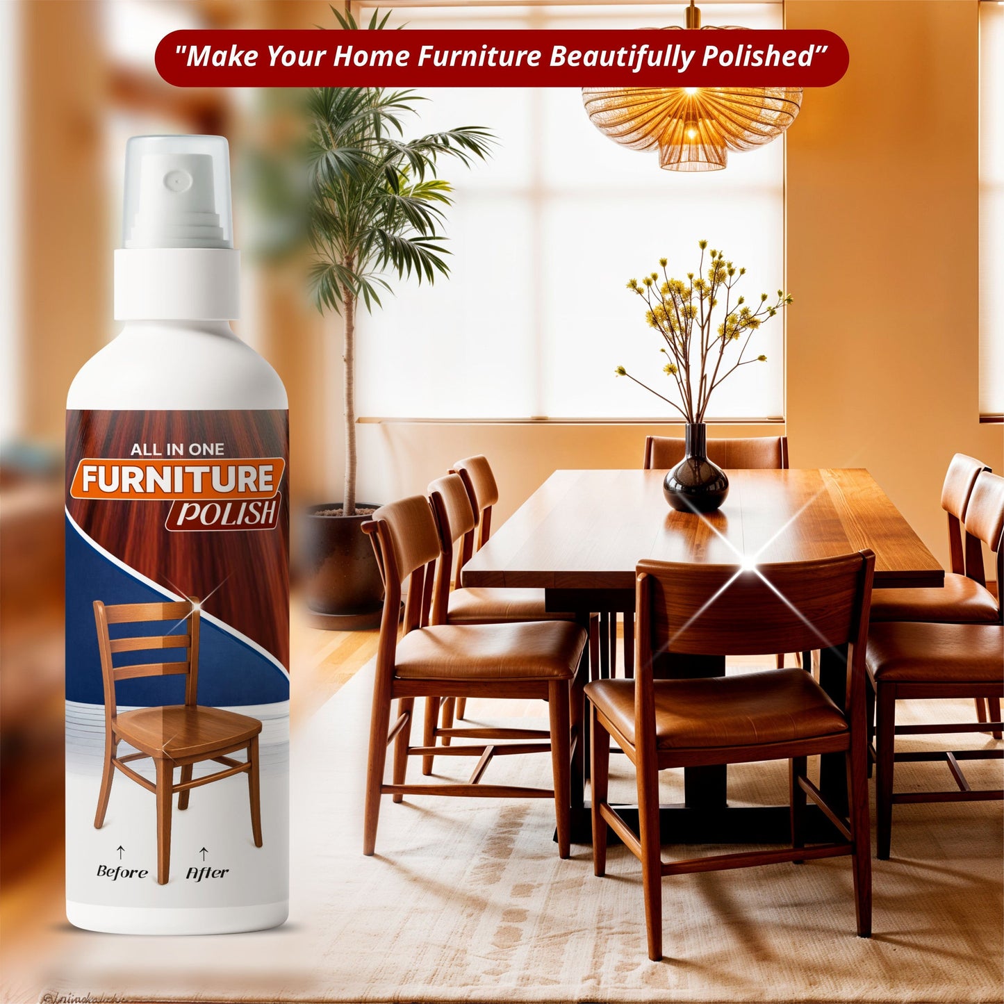 All in One Furniture Polish - Pack of 3