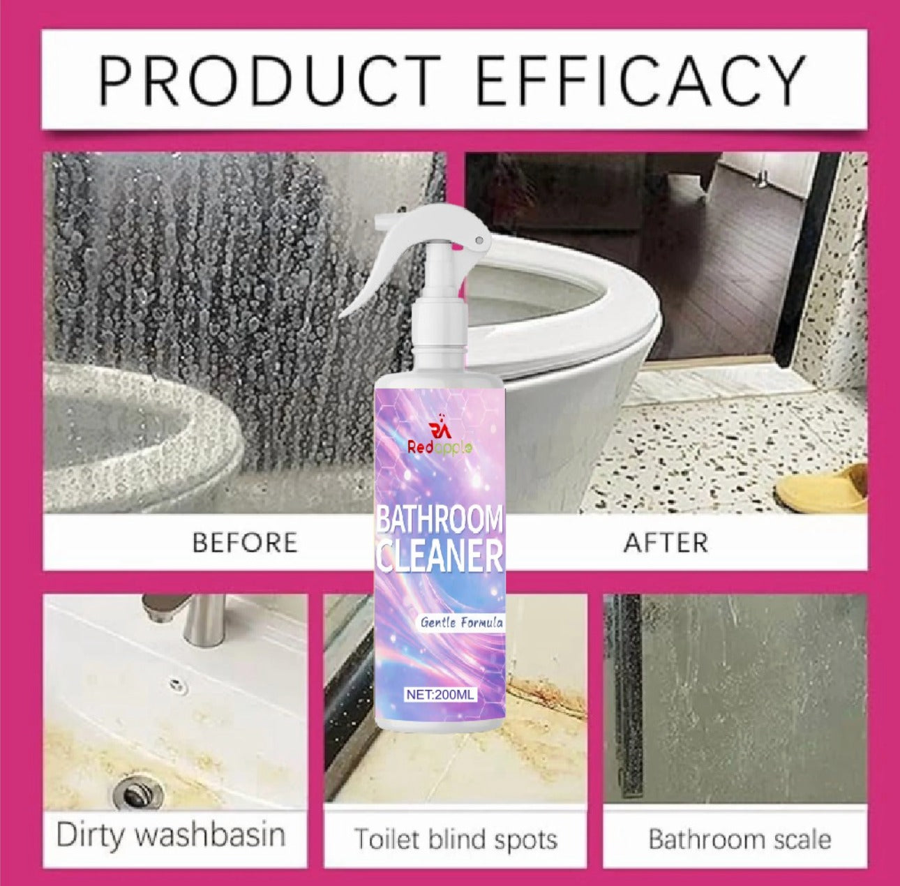 Non-Toxic Bathroom Cleaner (Buy 1 Get 1 Free)