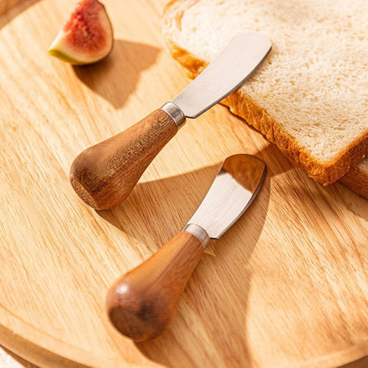 Mini Wooden Handle Butter Knife - Pack of 2