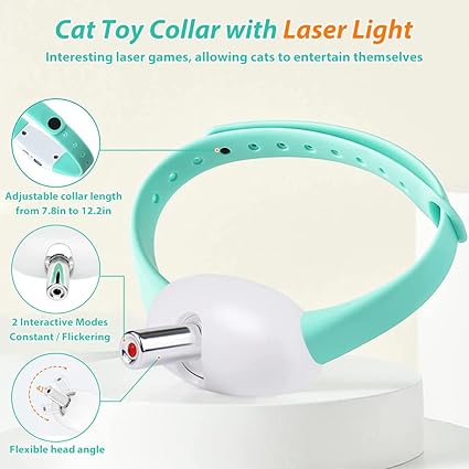 Adjustable Laser Cat Teaser Collar