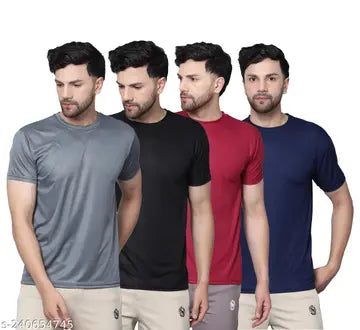 Men's T-Shirts - Pack of 4 (Assorted Color)