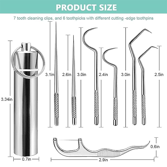 7 in 1 Professional Dental Tools Kit