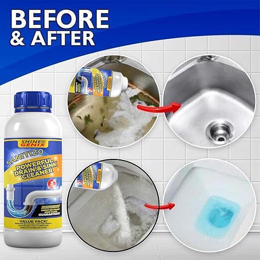 Sanitizo Drain Cleaner Powder – Buy 1 Get 3 Free