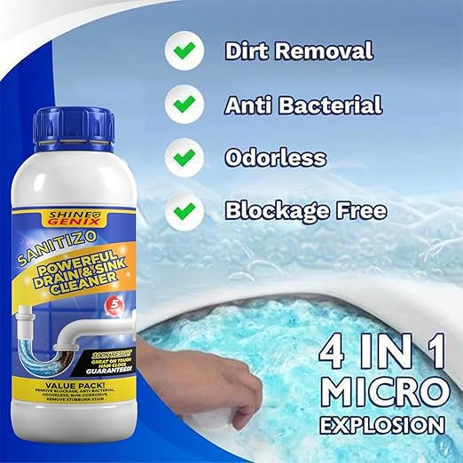 Sanitizo Drain Cleaner Powder – Buy 1 Get 3 Free