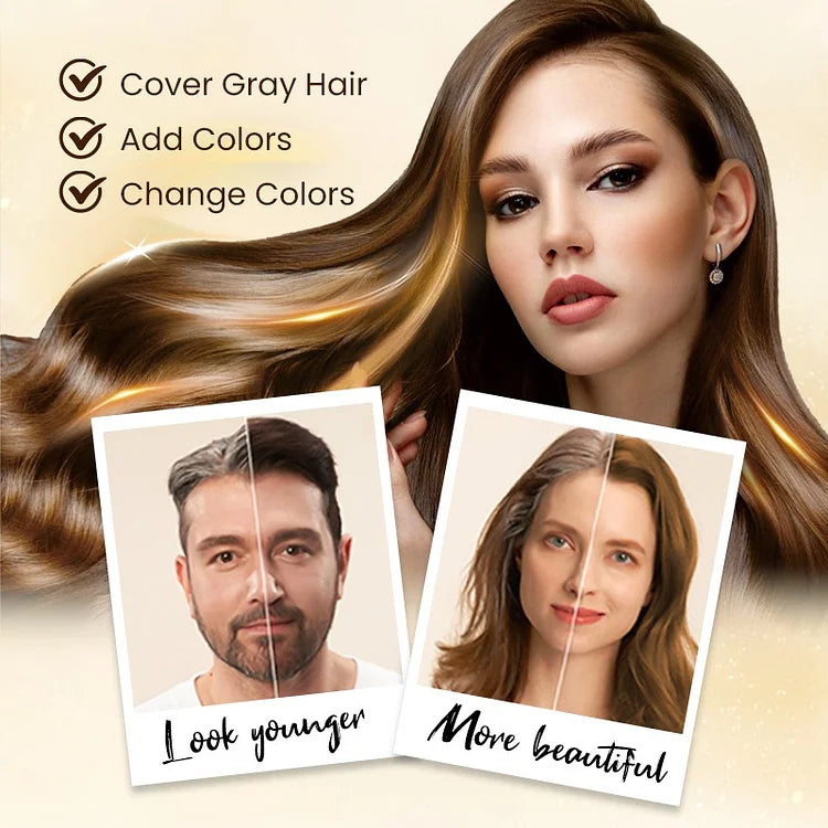 Long Lasting Natural Hair Dye Shampoo 100ML (Pack of 2)