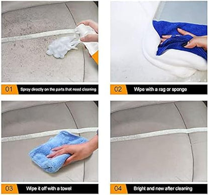 Multipurpose Car & Home Lemon Flavour Foam Cleaning Spray (Buy 1 Get 1 Free)