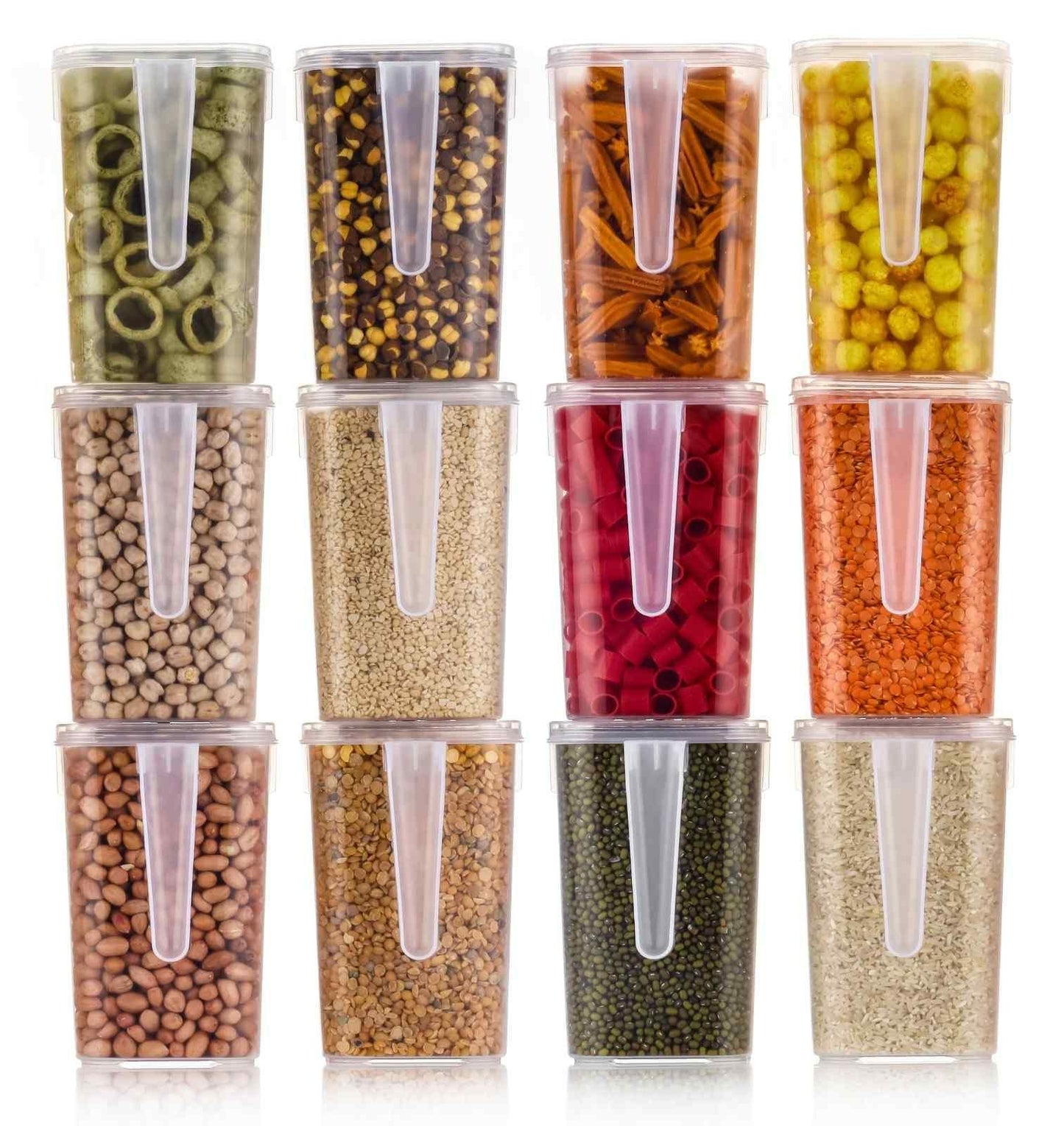 Multi Storage Box with Handle with Cover - Pack of 12