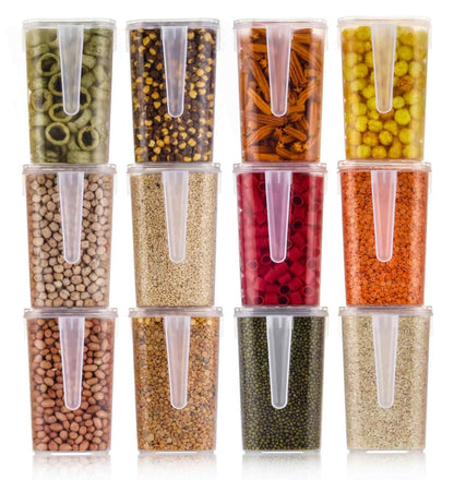 Multi Storage Box with Handle with Cover - Pack of 12