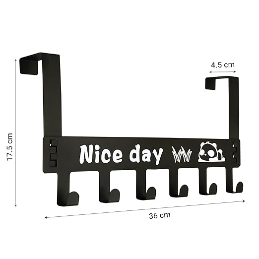 6 Hook Over the Door Hanger Rack