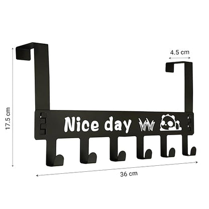 6 Hook Over the Door Hanger Rack