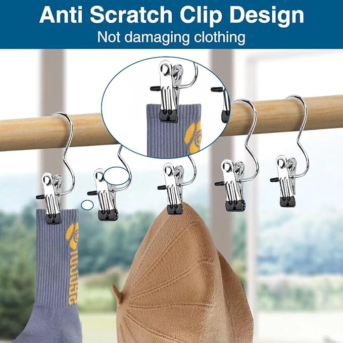 Strong Grip Hanger Clips – 10 Pack