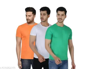 Men's T-Shirts - Pack of 3 (Assorted Colors)
