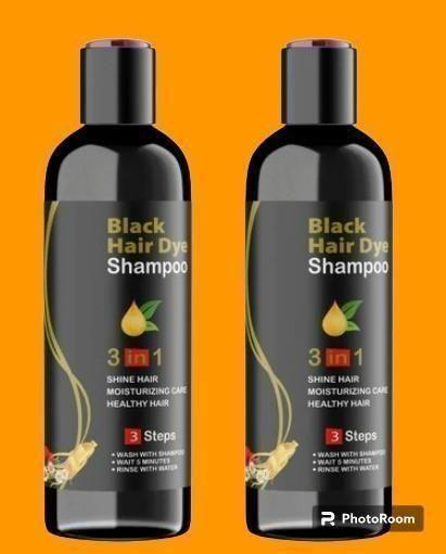 Black hair dye shampoo 3in1 (Buy 1 Get 1 Free)