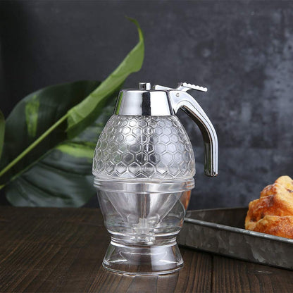 Honey Dispenser - Maple Syrup Dispenser Glass - Glass Honey Pot