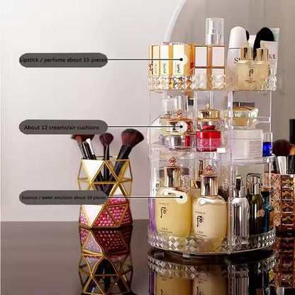 360° Rotating Adjustable Cosmetic Organizer