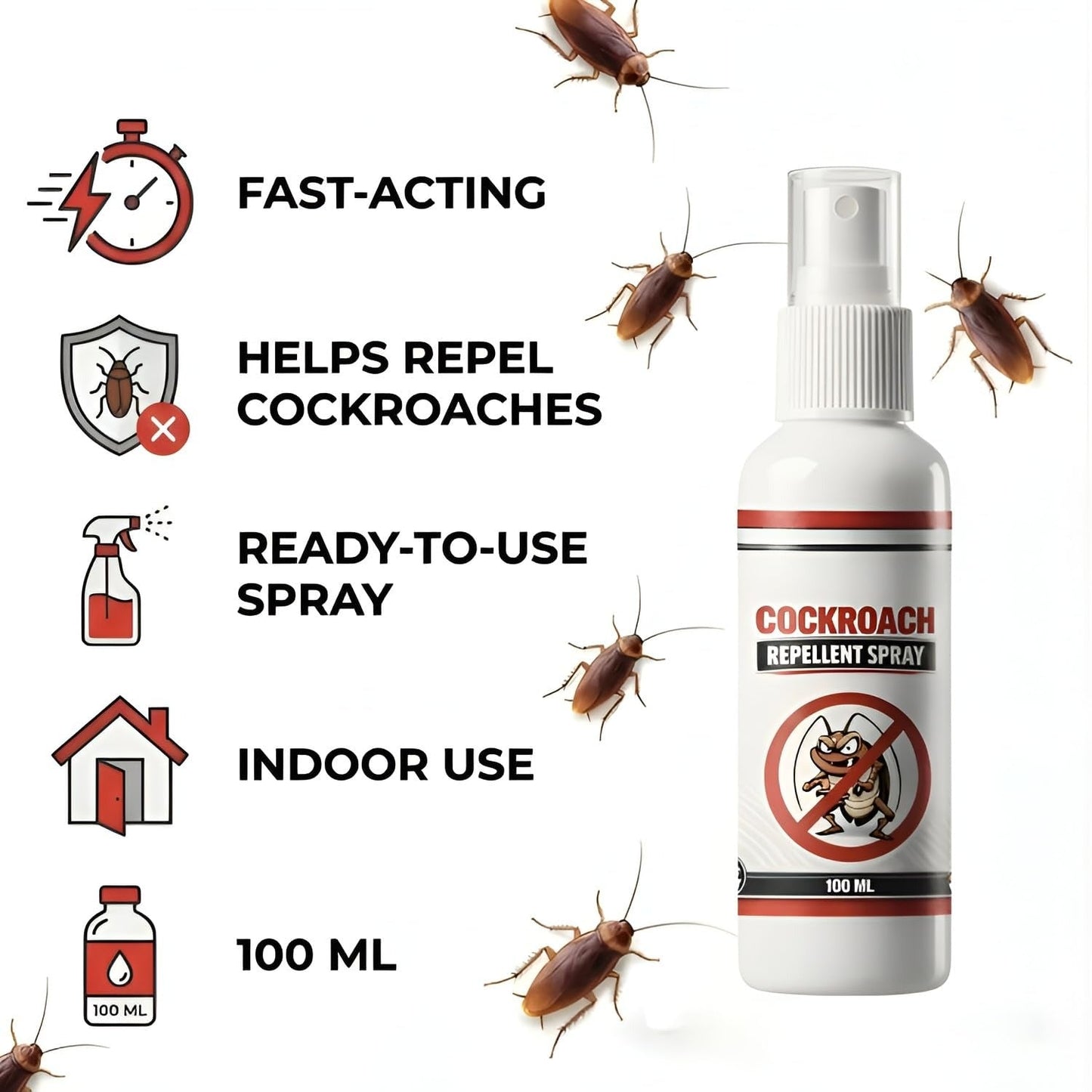 Cockroach Repellent Spray 100ML - Pack of 2