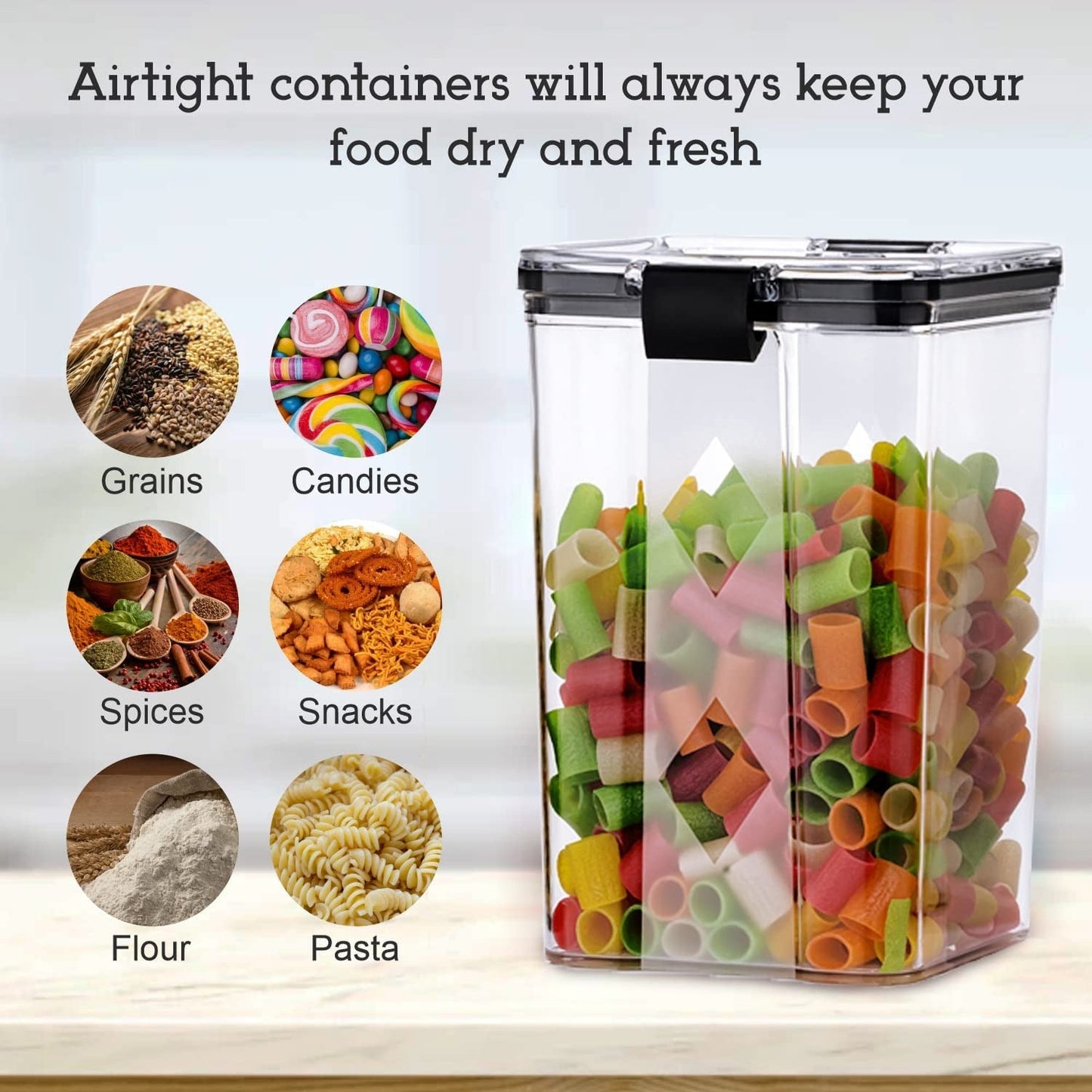 Air Tight Containers for Kitchen Storage Set, Container for Kitchen