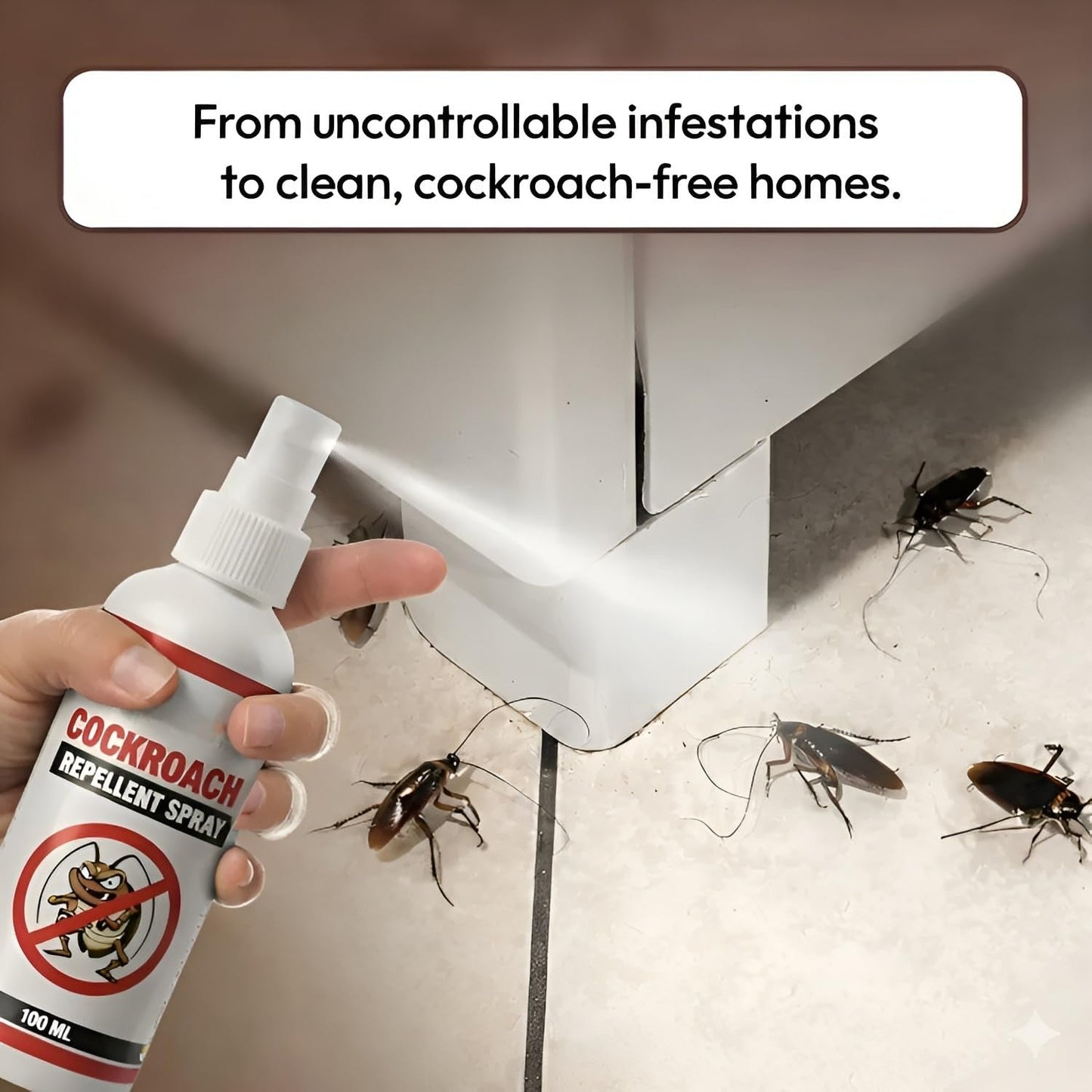 Cockroach Repellent Spray 100ML - Pack of 2