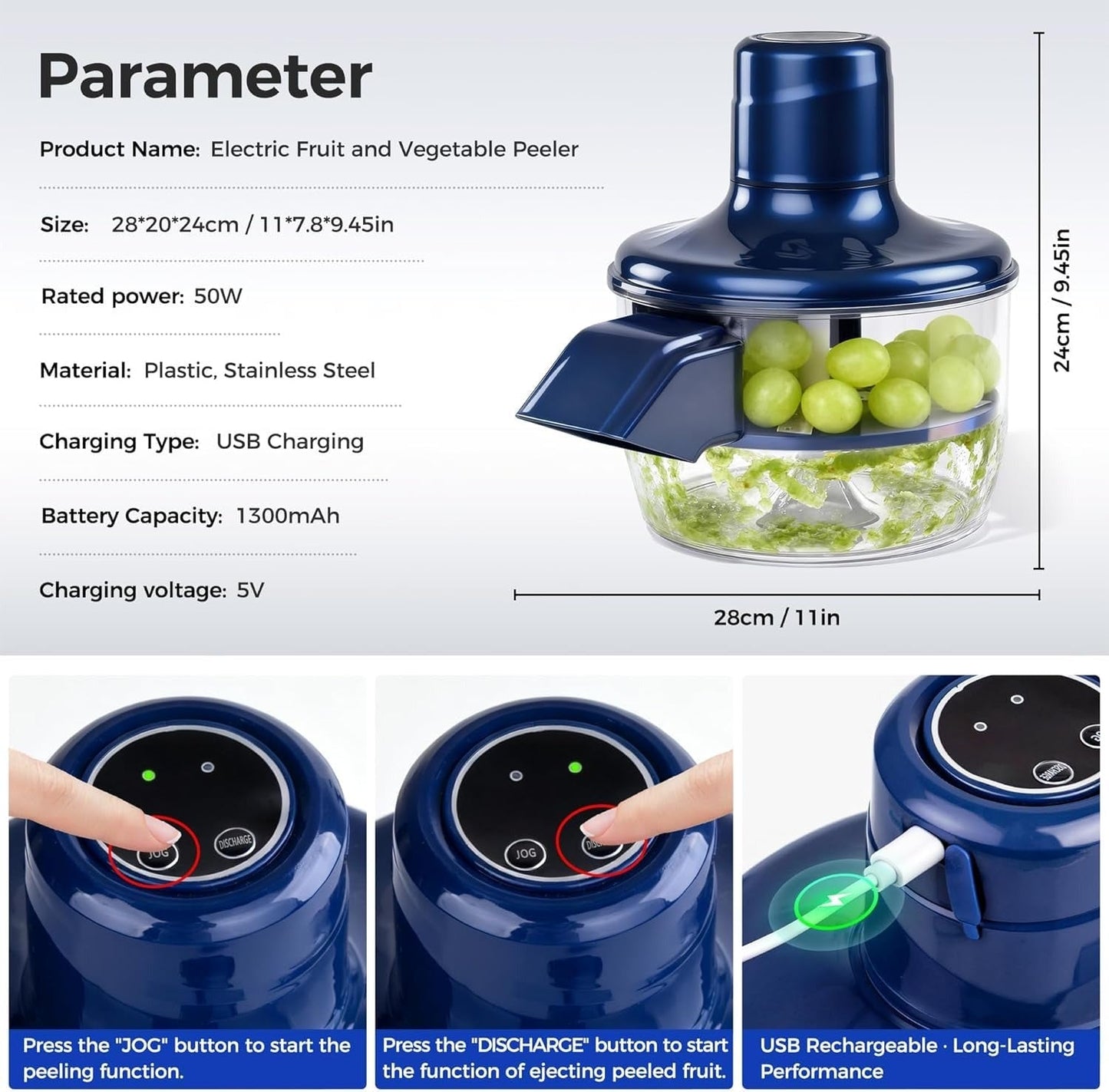 Cordless Fruit Skin Remover