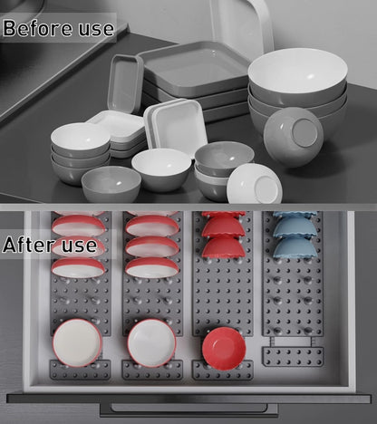 Kitchen Cupboard Organization Drawer Organizer, Pegboard Tray