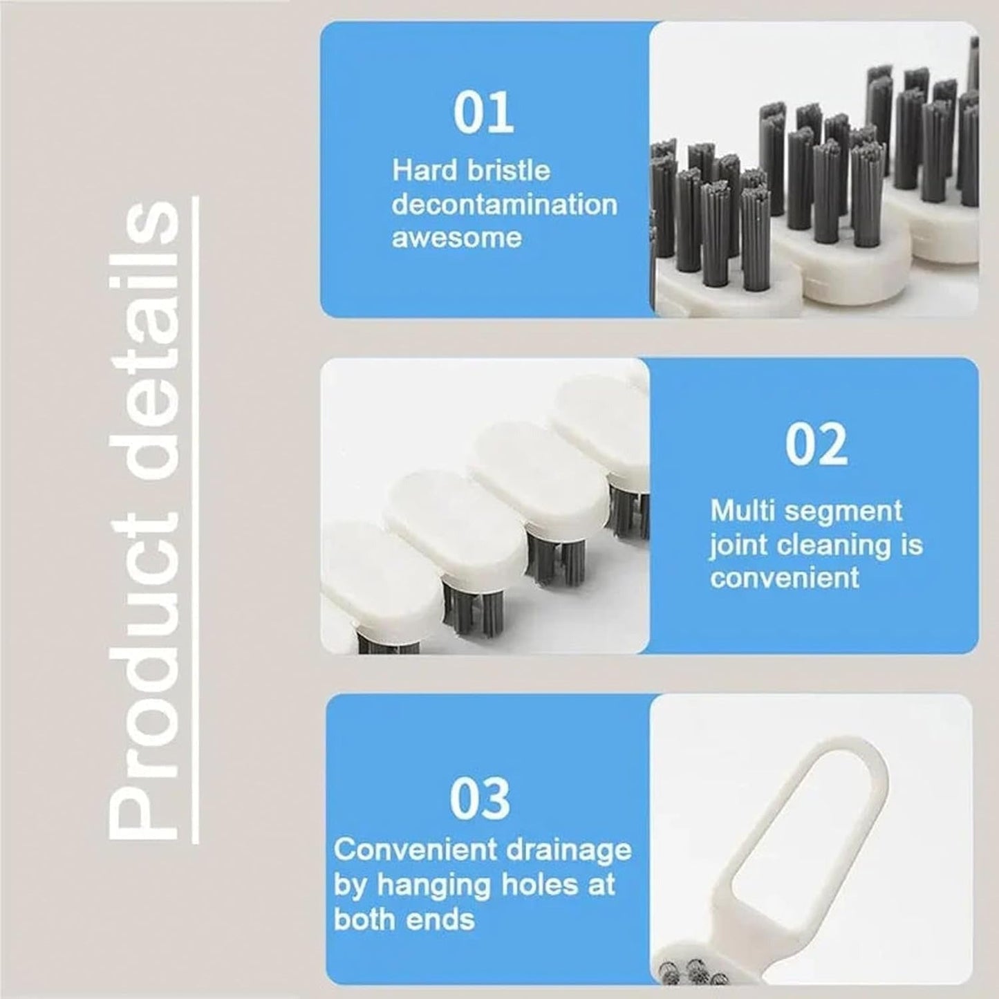 Bendable Multifunctional Cleaning Brush Assorted Color