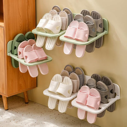 Foldable Wall Mounted Shoe Rack - Pack of 1