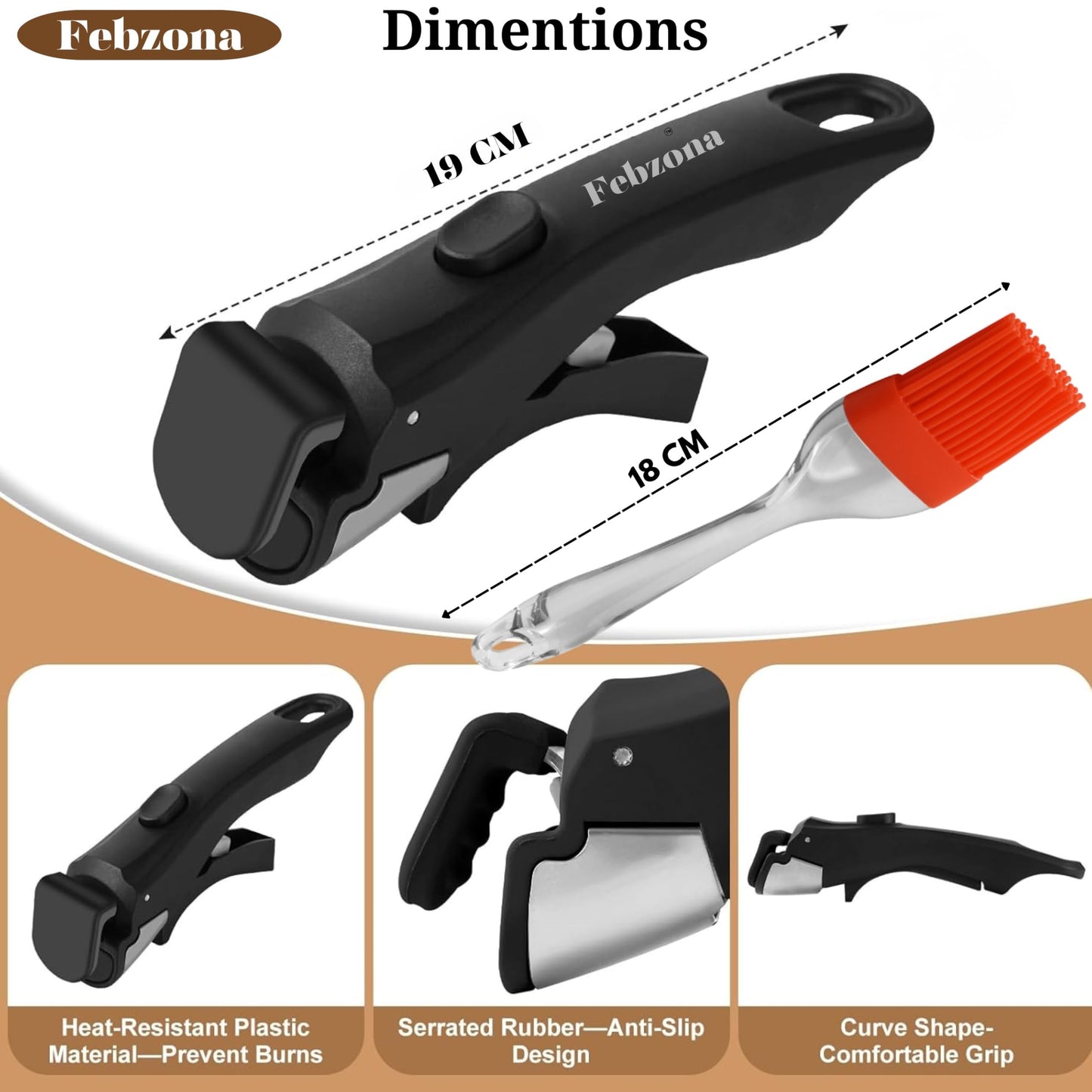 Pot Pan Gripper Tongs Anti Scalding Clip