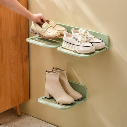 Foldable Wall Mounted Shoe Rack - Pack of 1