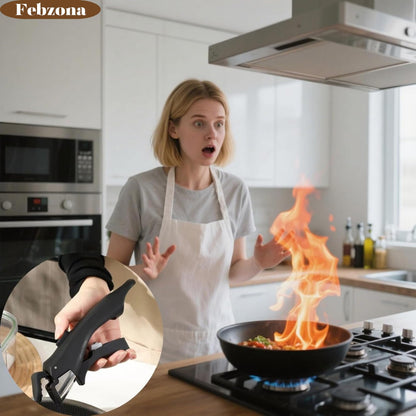 Pot Pan Gripper Tongs Anti Scalding Clip