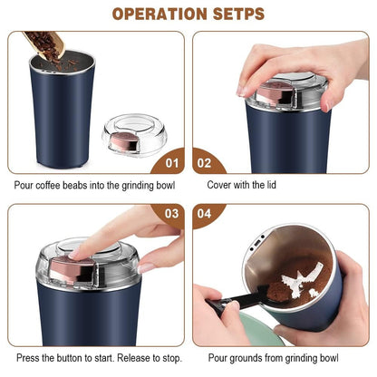 200W Stainless Steel Mixer Grinder for Masala and Herbs