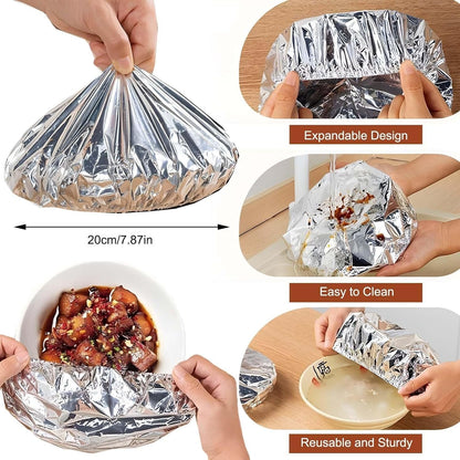 Food Cover Aluminum Foil - Pack of 10