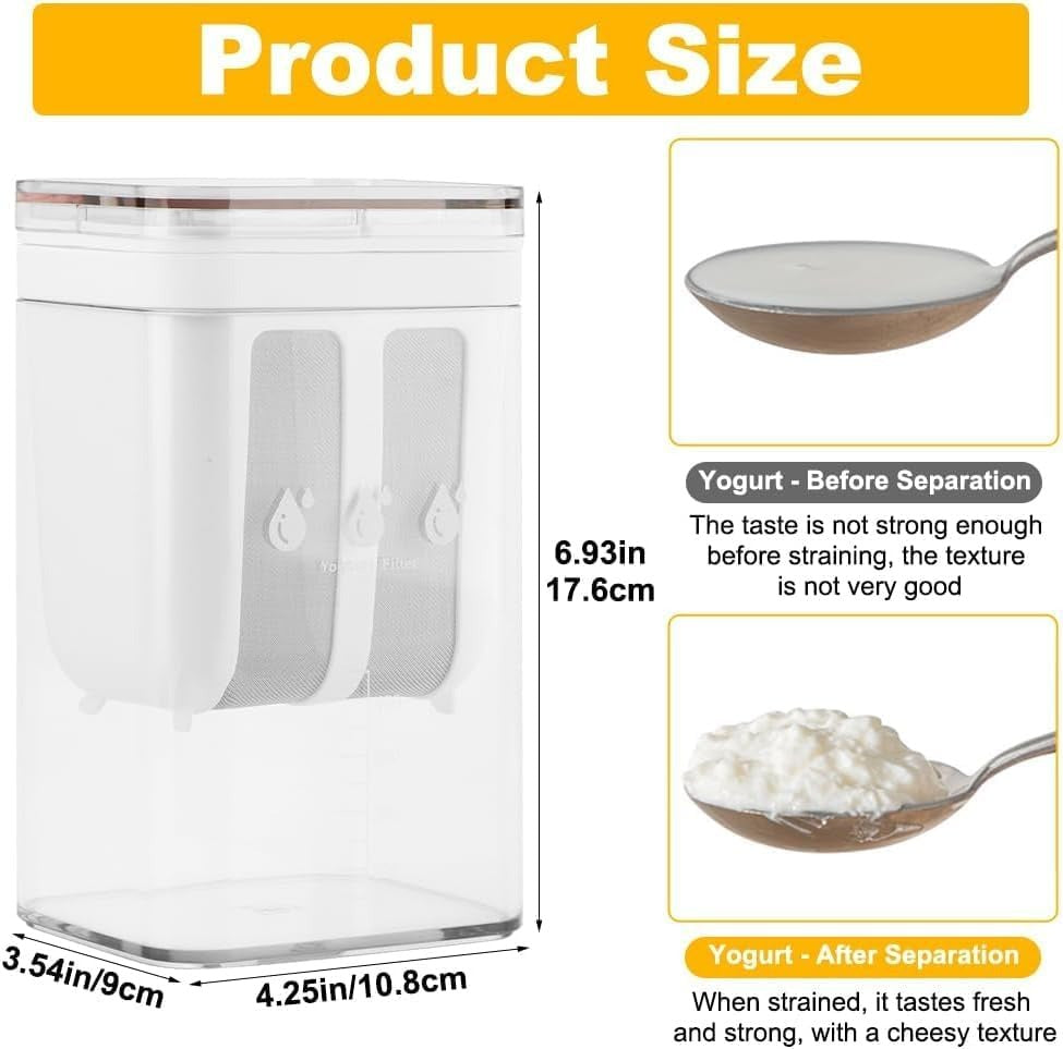 1100ML Yogurt Strainer with Fine Mesh Bag