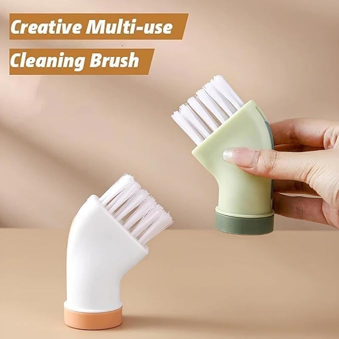 Multi-use Cleaning Brush Assorted Color Bottle Connect - Pack of 2