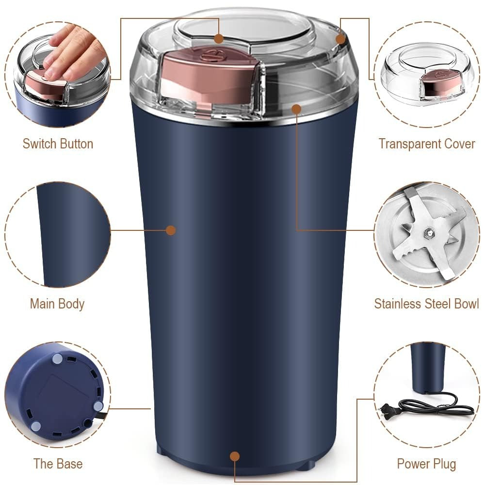 200W Stainless Steel Mixer Grinder for Masala and Herbs