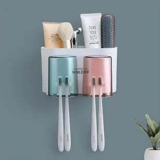 Toothbrush Holder Wall Mounted 4CUP