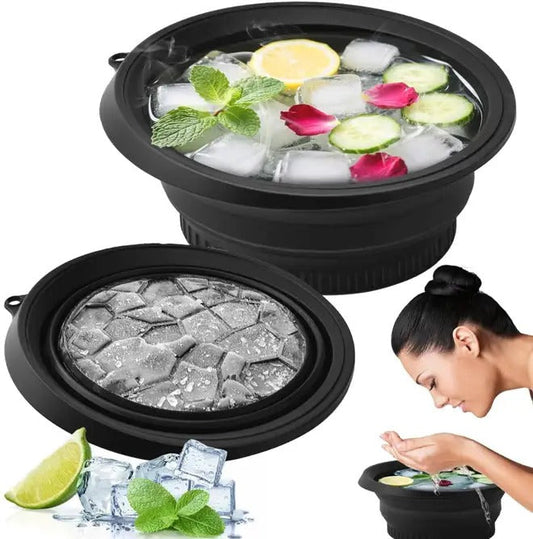 Collapsible Silicone Facial Ice Bath Bowl