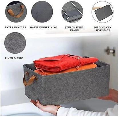 Foldable Cloth Storage Basket - Pack of 1