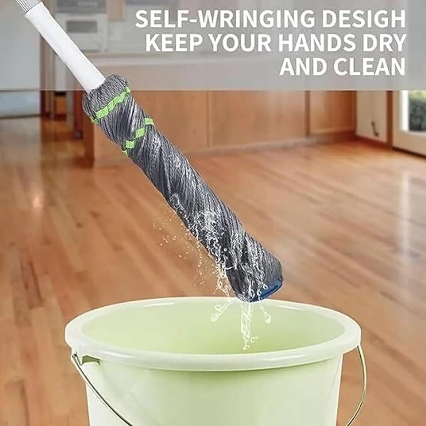 Microfiber Twist Mop for Floor Cleaning, Floor Cleaning Mop