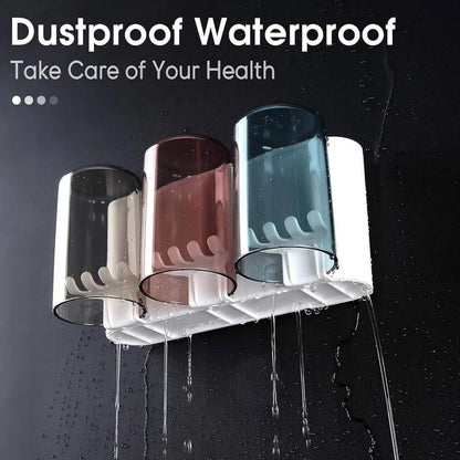 Toothbrush Holder Wall Mounted 4CUP