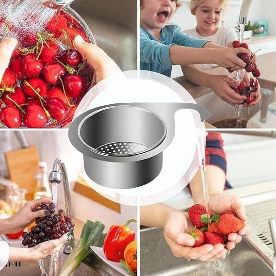 Stainless Steel Swan Drain Basket Sink Strainer