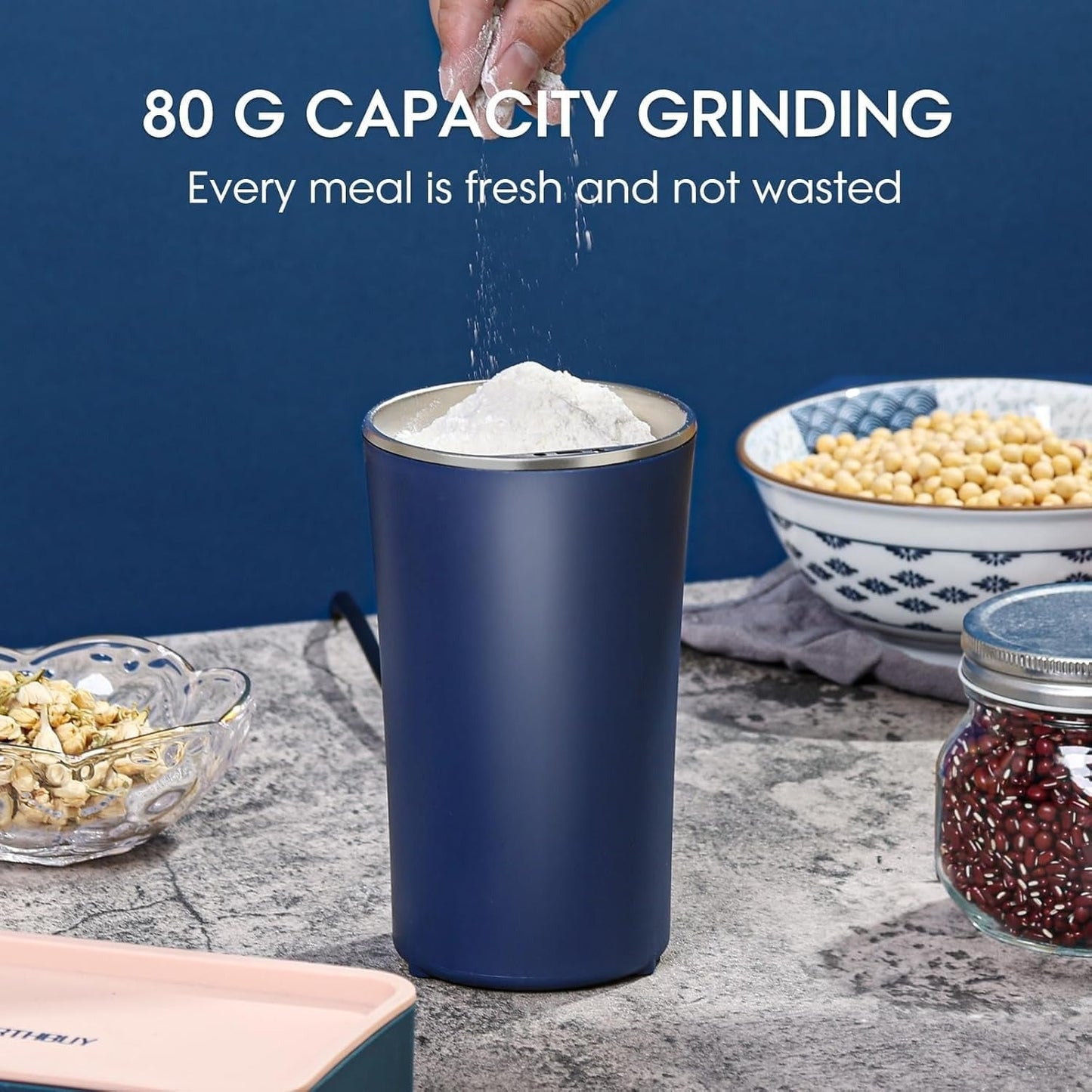 200W Stainless Steel Mixer Grinder for Masala and Herbs
