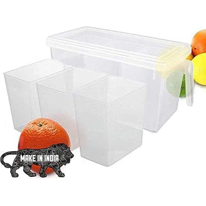Fridge Storage Containers - Pack of 4