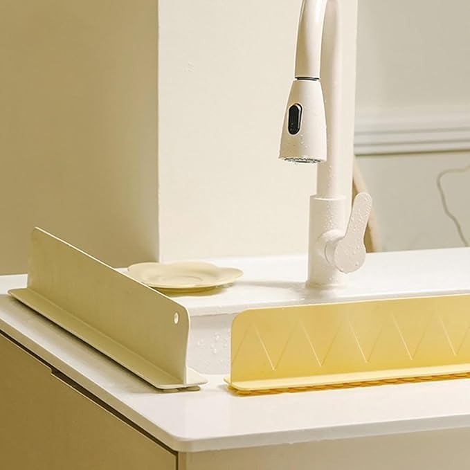 Kitchen Silicone Sink Splash Guard Mat - Pack of 2