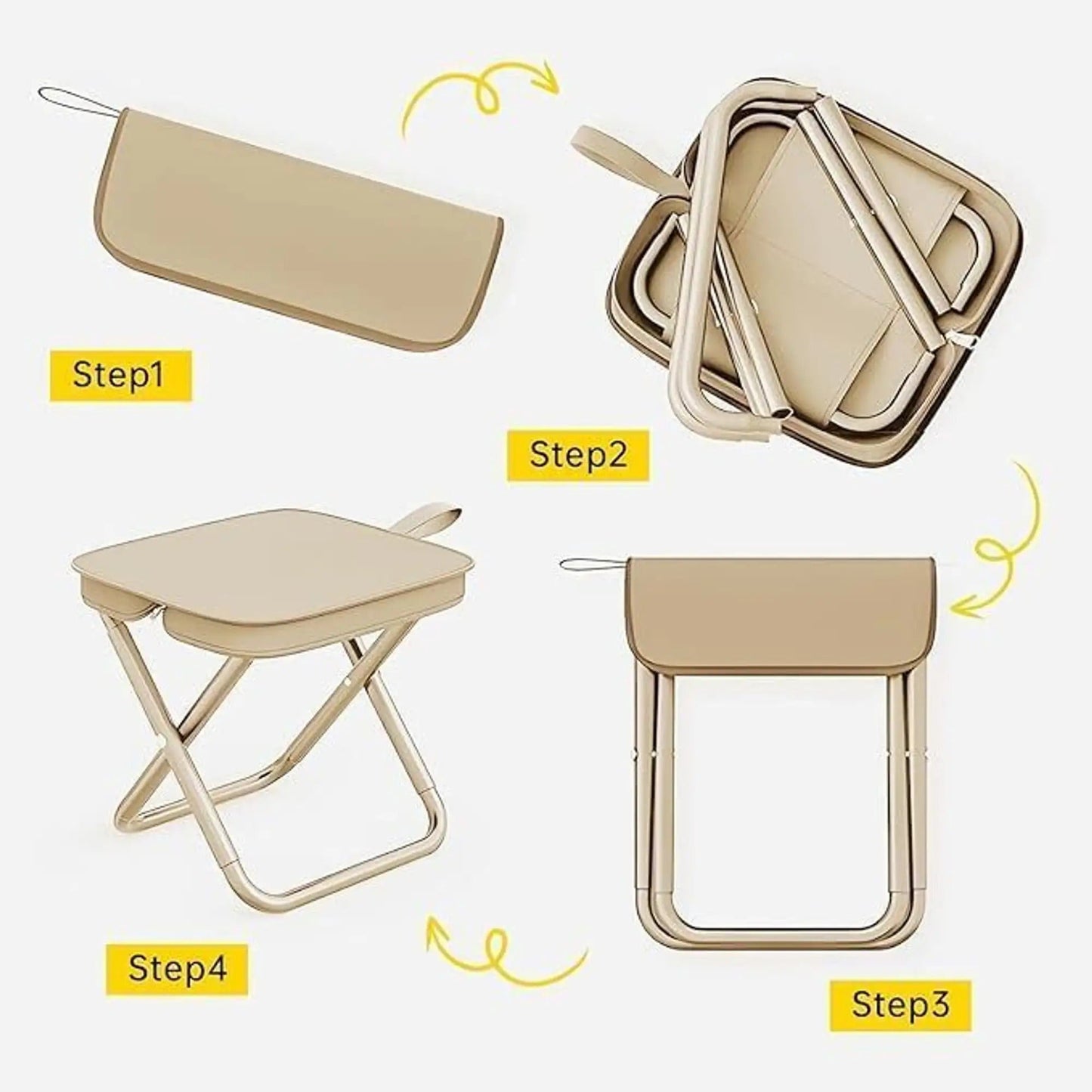 Handbag Folding Stool, Zipper Bag