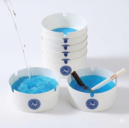 Portable Disposable Foam Ashtray with Absorbent Foam Gel pack of 1(5pcs)